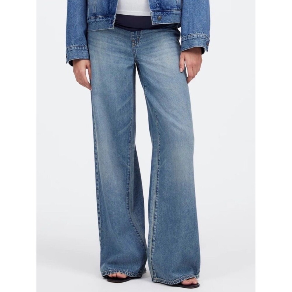 Madewell the maternity superwide-leg jeans size 28 new